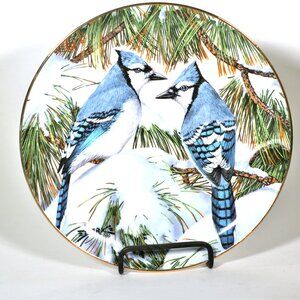 Derk Hansen Plate collector plate "Blue Christmas (Blue Jays)”